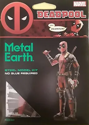 'deadpool'~marvel~3d Metal Earth~brand New~msrp $25~bid@$5.99~hard To Find • $5.99