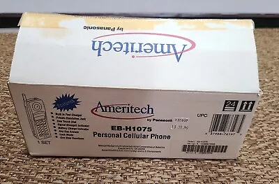 Vintage Panasonic Cellular Phone EB-H1075 EB-3562 With Box Batteries Charger  • $40