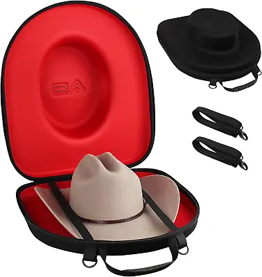 Hat Carrier Case For Travel-Crush Proof Cowboy Hat Case Box Storage Organizer Pr • $169.24