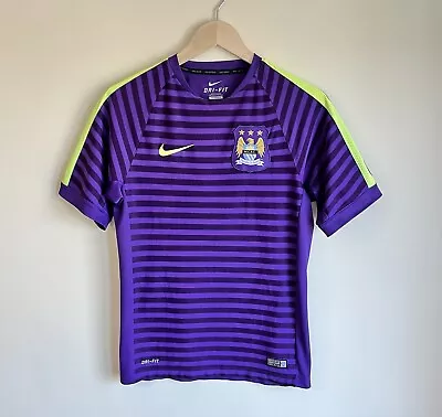 Manchester City 2014/2015 Training Football Shirt Soccer Jersey Nike Men's Sz S* • $25