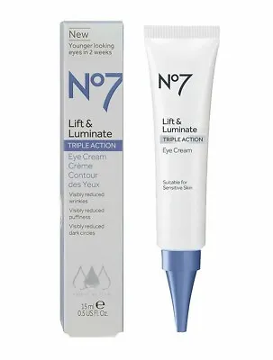 No7 Lift And Luminate Triple Action Eye Cream (new) Old Packing • £7.49