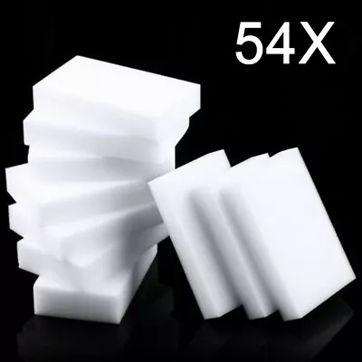 54 X Magic Cleaning Sponge Eraser Stain Remover Pad Melamine Foam Dirt Pads- UK • £4.99