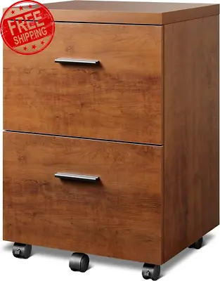 DEVAISE 2 Drawer Wood File Cabinet Mobile Lateral Filing Cabinet With Storage  • $129.99