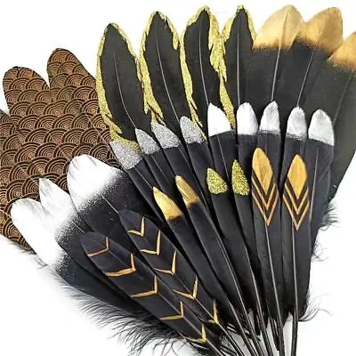 20 Pieces Natural Eagle Feathers Rear For Craft Decoration Diy Art Design Decor • £7.79