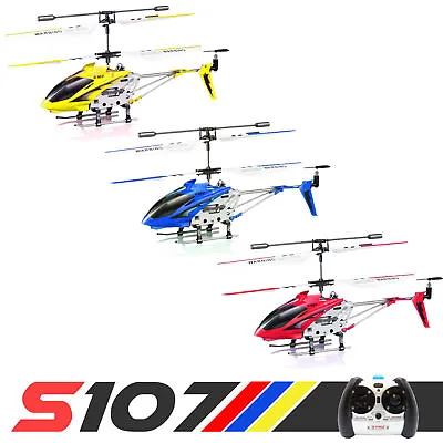 Syma S107 S107G RC Helicopter Phantom Metal 3.5CH Remote Control Toys With Gyro • $23.98