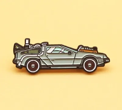 £6.99 • Buy Back To The Future DeLorean Brooch Enamel Pin Marty Mcfly Gift Car Pin Shirt