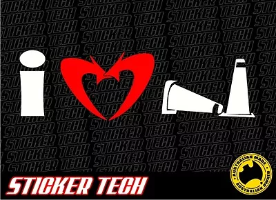 $10 • Buy I Love Cones Sticker Decal Suits Drift Drifting Race Wrx Rally Track Car Ute 