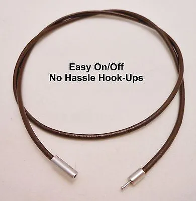 Leather Necklace Cord Surfer Choker Necklace 2mm With Bayonet Clasp USA - Unisex • $7.49
