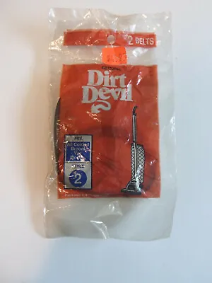 $7.20 • Buy Dirt Devil (2 Belts) Style 2 FOR All Corded Broom Vac Models , 3-701260-001 