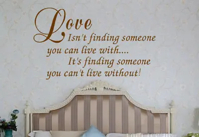 £4.80 • Buy LOVE FINDING SOMEONE Words Quote Wall ART Sticker Deco Uk 191