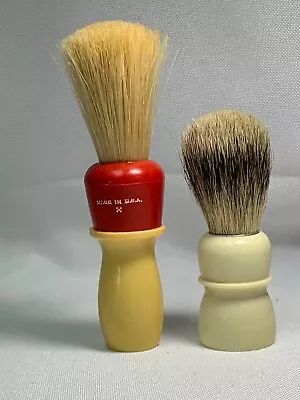 Vtg  Ever-Ready Pure Badger Shaving Brush 500 PB + Certifyd Shaving Brush • $17.99