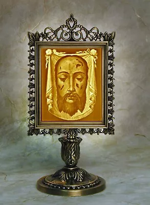 Holy Face Of Jesus Porcelain Lithophane (19th C Throwback) - Veronica's Veil • $70