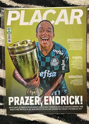 Placar Magazine  Endrick Rookie 2022 Palmeiras  Rare Magazine • $69