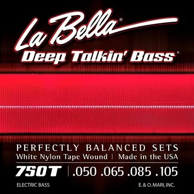 La Bella 750T White Nylon Tapewound Bass Strings • $45.95