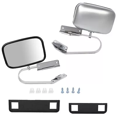 Pair Set LH+RH Side Manual View Mirrors For 1980-1996 Ford F150 P/U/BRONCO New • $39.89