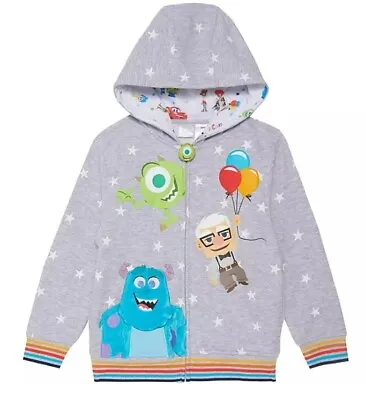Disney  Monsters Inc. /Up  Full Zip Hoodie Grey Size 5T • $28