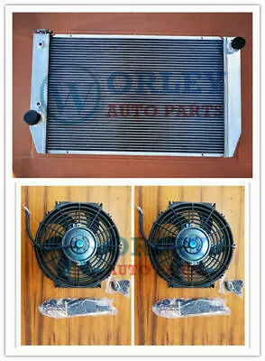 Alloy RADIATOR+Fans For Ford Falcon V8 6cyl XC XD XE XF FAIRLANE ZH/ZJ/ZK/ZL AT • $235