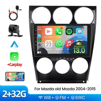 9  For Mazda 6 2004-2015 Android 13 Car Carplay Radio Stereo GPS Navi Player RDS • $149.99