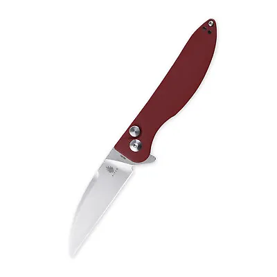 Kizer Vanguard Sway Back Red Micarta Handle N690 Steel EDC Knife V3566N4 • $35.40