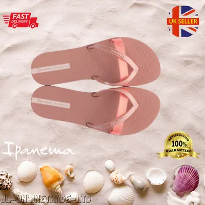 Genuine Womens Flip Flops Summer Holiday Pool Beach Ladies Light Pink Ipanema • £13.95
