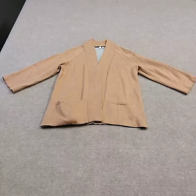 Moth By Anthropologie Womens Medium Brown Long Sleeve Open Cardigan Sweater  • $21.88