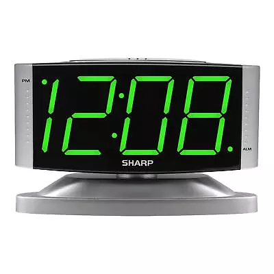 Home LED Digital Alarm Clock–Swivel Base-Outlet Powered Simple Operation Alarm • $20.80