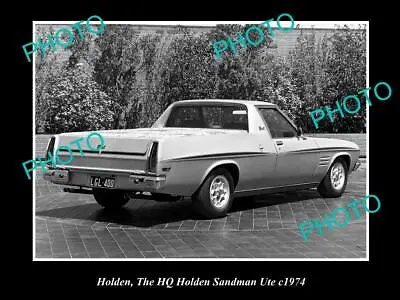 OLD LARGE HISTORIC PHOTO OF THE HQ HOLDEN SANDMAN UTE C1974 • $9