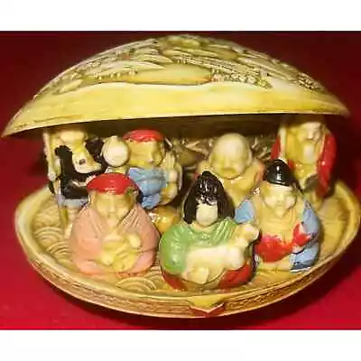Japanese Clamshell Celluloid 7 Lucky Gods Made In Japan • $18.50