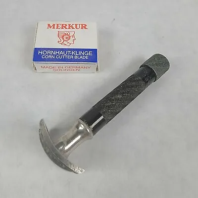 Hoffritz Merkur VINTAGE-CORN DOUBLE EDGE RAZOR BLACK END-GERMAN • $29.99