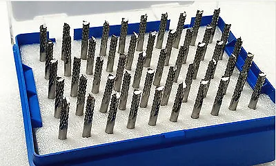 50pc 0.5 To 3.175mm Shank Carbide End Mill Engraving Bits CNC PCB Machinery • £66.98