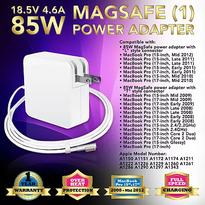 85W Power Adapter Charger For Apple MacBook Pro 15  17  A1260 A1261 A1286 2011 • $14.95