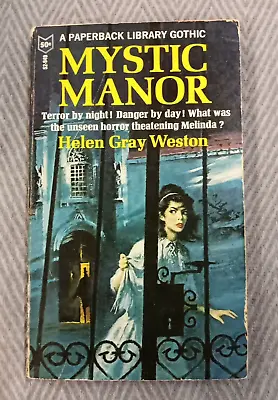 Mystic Manor By Helen Gray Weston (1966) Gothic Romance Suspense Vintage PB • $14