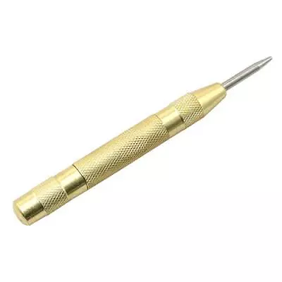 Metal Positioning Puncher 130mm Golden Window Punch Brass Spring Type Center Pun • $7.73