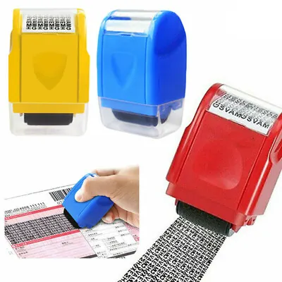 ID Theft Protection Stamp Roller Easy Guard Your Data Identity Security Privacy • £4.43