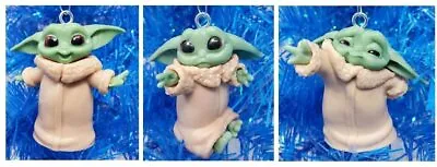 Star Wars Mandalorian 3 Piece Baby Yoda Ornament Set - Unique Shatterproof Desig • $16.99