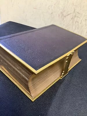 * Excellent Condition In Leather & Brass Holy Bible 1848 Eyre & Spottiswoode • £95