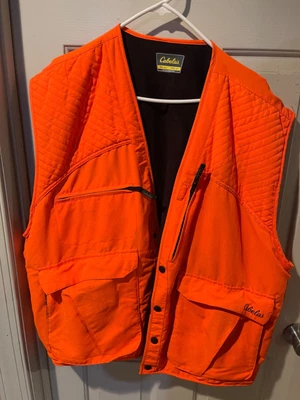 $50 • Buy Cabelas Blaze Orange Hunting Vest