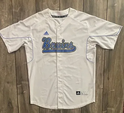 Adidas UCLA Bruins Premium College Team Baseball Jersey White Sewn Men's Large L • $39.99