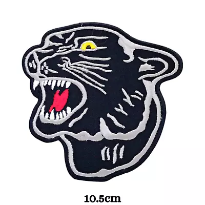 Black Panther Face Animal Dogs Cats Snakes Honey Bee Bear Iron/Sew On Patch  • £2.79