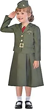 Girls Wartime Officer Costume 7-8 Years • £9.99