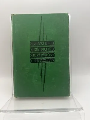 Vol De Nuit Saint Exupéry Night Flight 1939 VINTAGE FRENCH Book - Ex-Library • $25