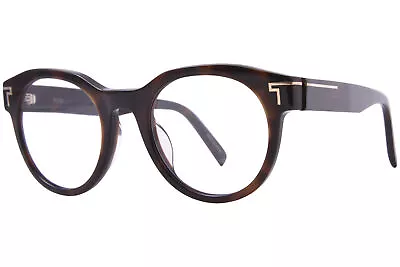 Tumi VTU529 1HAV Eyeglasses Men's Havana Full Rim Round Shape 49mm • $169.95