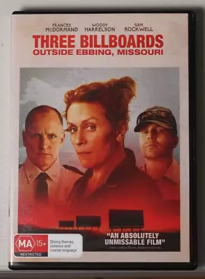 Three Billboards Outside Ebbing Missouri (DVD Region 4) • $8