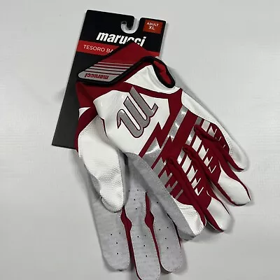 Red And White Marucci Tesoro Batting Gloves XL NWT MBGTSRO • $39.99