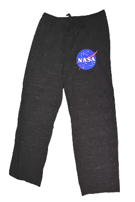 Buzz Aldrin Mens NASA Heathered Black Speckled Lounge Pajama Pants New Small • $9.99