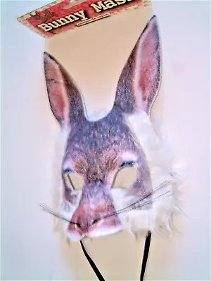 Rabbit Mask With Faux Fur...and Printed Design • £7.99