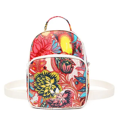 Adidas Women's Synthetic Leather Floral Mini Backpack - Multicoloured -Clearance • $19.95