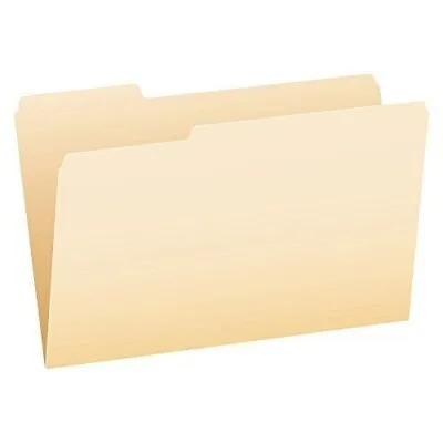 (100) File Folders 1/3-Cut Tab Legal Size Manila Pendaflex Tops Products • $17.72