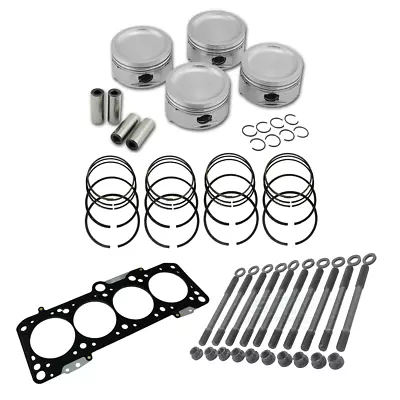 Forged Piston And Rings Set 83mm VW ABA 2.0L 8V + Decompression Head Gasket Spac • $699.90