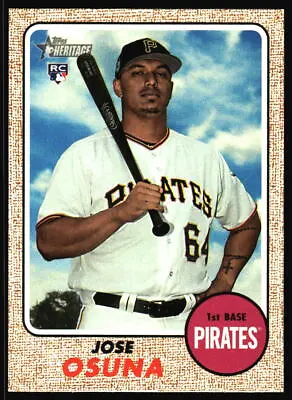 2017 Topps Heritage Jose Osuna  Rookie  #691 Pittsburgh Pirates • $1.70